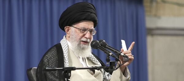 Supreme Leader Ayatollah Ali Khamenei speaks in a meeting with judiciary officials in Tehran, Iran - Sputnik International