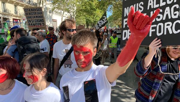 Demonstration of climate change activists in Paris - Sputnik International