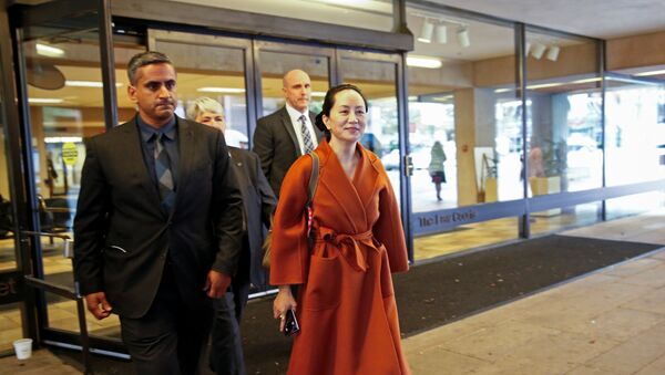 Huawei Technologies Chief Financial Officer Meng Wanzhou leaves for a lunch break during a hearing at British Columbia supreme court, in Vancouver, British Columbia, Canada September 23, 2019 - Sputnik International