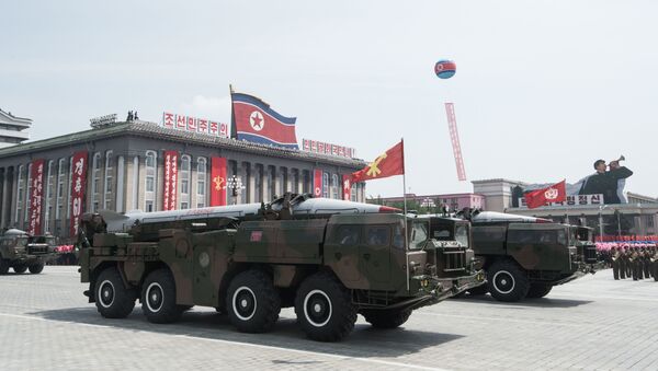 Military vehicle during a parade in Pyongyang - Sputnik International