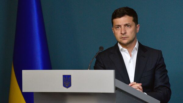 Ukrainian President Volodymyr Zelensky - Sputnik International