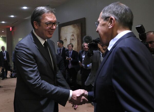 Lavrov Meets With UN Secretary-General on UNGA Sidelines - Sputnik International