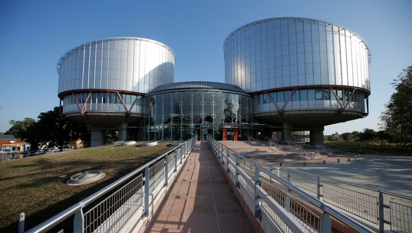 The building of the European Court of Human Rights is seen ahead of the start of a hearing concerning Ukraine's lawsuit against Russia regarding human rights violations in Crimea, at  in Strasbourg, France, September 11, 2019 - Sputnik International