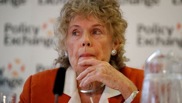 Kate Hoey reacts during a meeting about abolishing the Irish backstop during the Conservative Party annual conference in Manchester, Britain, September 29, 2019 - Sputnik International
