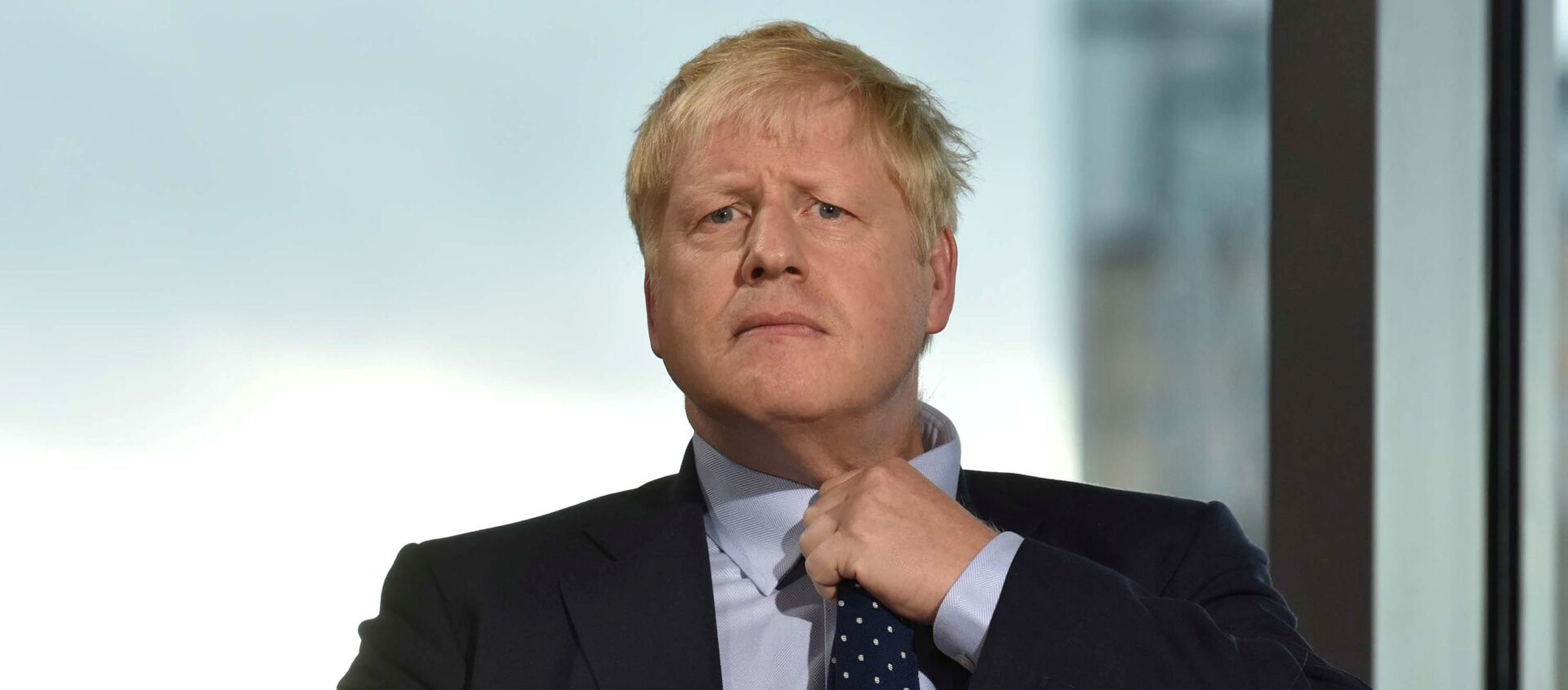 Britain's Prime Minister Boris Johnson appears on BBC TV's The Andrew Marr Show in Salford, Manchester, Britain, September 29, 2019 - Sputnik International, 1920, 30.09.2019
