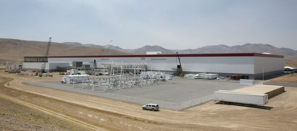 The Tesla gigactory in Sparks, Nevada The Tesla gigactory in Sparks, Nevada - Sputnik International