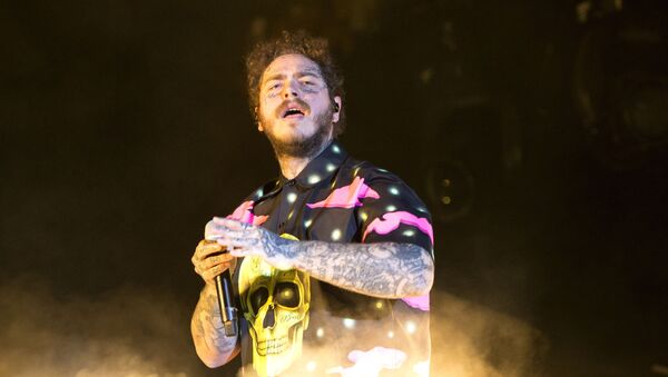 Post Malone performs on Day 3 of the 2019 Firefly Music Festival at The Woodlands on Sunday, June 23, 2019, in Dover, Del - Sputnik International