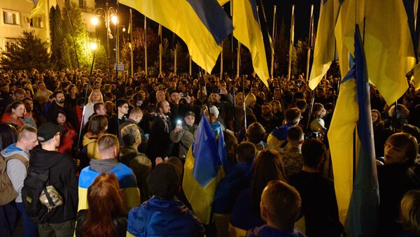 Ukraininan Protesters in Kiev - Sputnik International