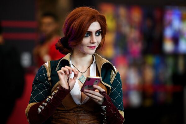 A cosplayer during the IgroMir 2019 exhibition and the Comic Con Russia 2019 festival at Crocus Expo international exhibition centre in Moscow - Sputnik International