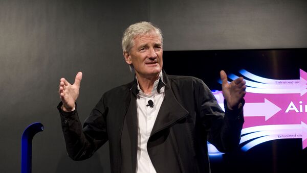 In this Wednesday, Sept., 14, 2011 file photo, Inventor James Dyson launches the Dyson DC41 Ball vacuum and the Dyson Hot heater fan on in New York. - Sputnik International