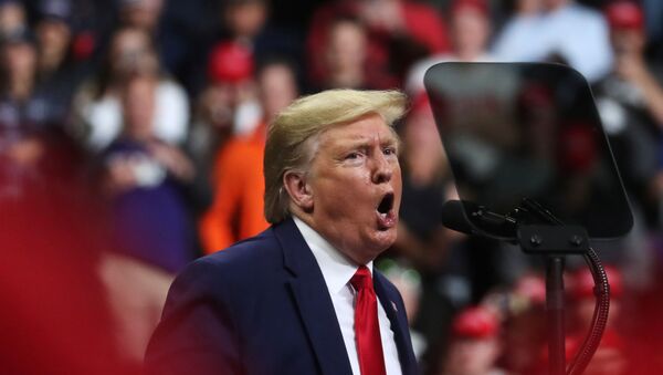 U.S. President Donald Trump holds a campaign rally in Minneapolis, Minnesota, U.S., October 10, 2019.  - Sputnik International