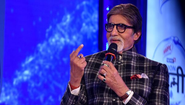 Indian Bollywood actor Amitabh Bachchan takes part in a launch event for the water conservation effort Mission Paani in Mumbai on August 27, 2019 - Sputnik International