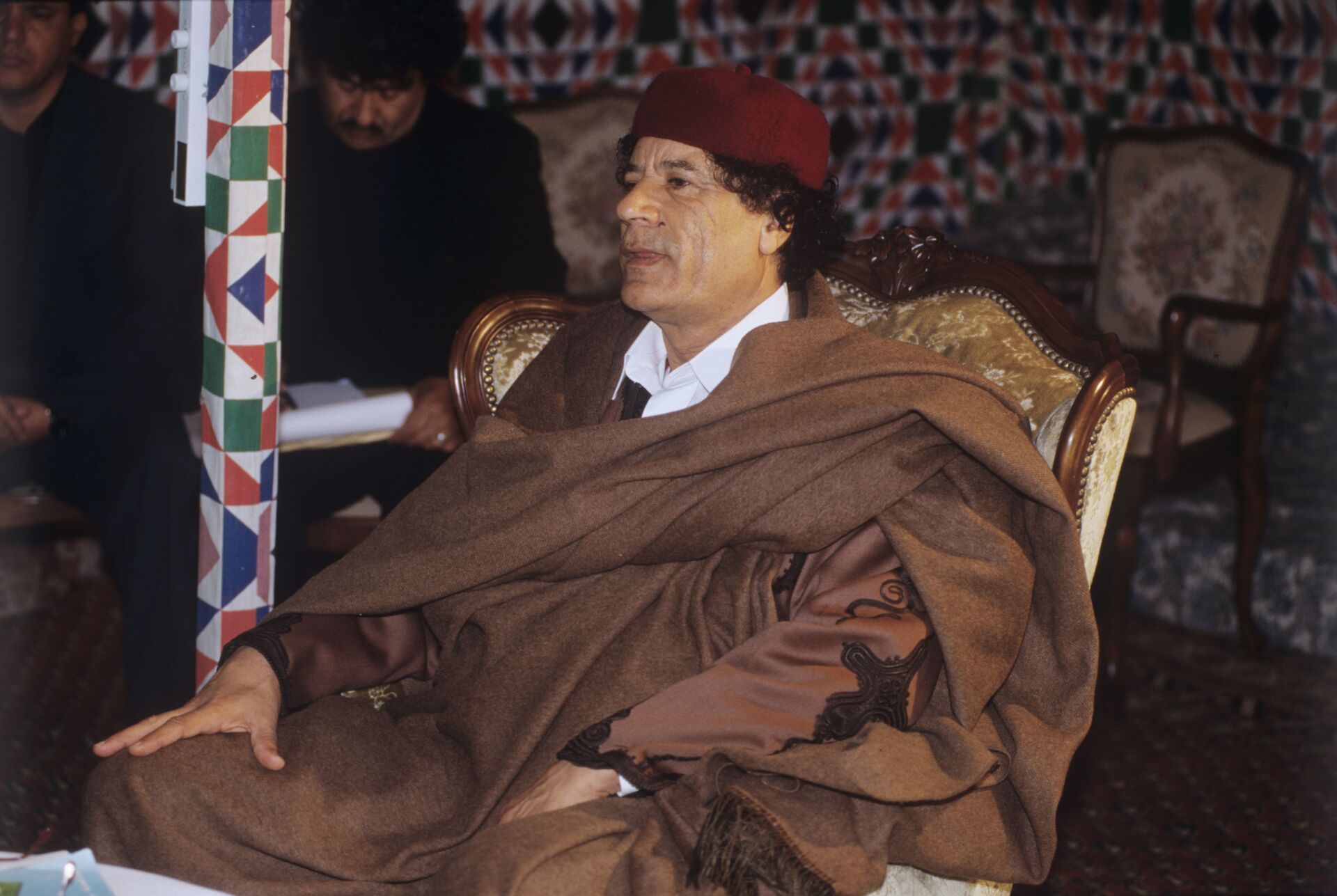Muammar al-Gaddafi, leader of Libya accorded the honorifics Guide of the First of September Great Revolution of the Socialist People's Libyan Arab Jamahiriya. - Sputnik International, 1920, 20.12.2021
