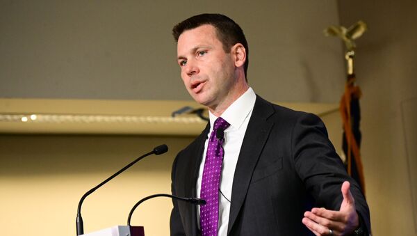 Acting DHS Secretary Kevin McAleenan speaks at a Council of Foreign Relations (CFR) forum on the role of the Homeland Security Department and the challenge of immigration in the United States in Washington, U.S., September 23, 2019 - Sputnik International