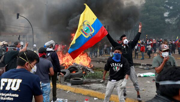 Protests Against Ecuador's President Lenin Moreno in Quito - Sputnik International