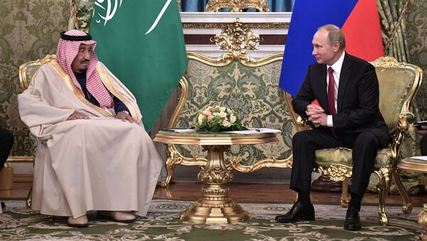 Russian President Vladimir Putin's talks with King Salman bin Abdulaziz Al Saud of Saudi Arabia - Sputnik International