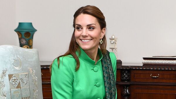 Britain's Catherine, Duchess of Cambridge attends a meeting with Pakistan's Prime Minister Imran Khan in Islamabad, Pakistan, October 15, 2019 - Sputnik International