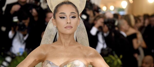 Ariana Grande attends The Metropolitan Museum of Art's Costume Institute benefit gala celebrating the opening of the Heavenly Bodies: Fashion and the Catholic Imagination exhibition on Monday, May 7, 2018, in New York. Ariana Grande attends The Metropolitan Museum of Art's Costume Institute benefit gala celebrating the opening of the Heavenly Bodies: Fashion and the Catholic Imagination exhibition on Monday, May 7, 2018, in New York. - Sputnik International