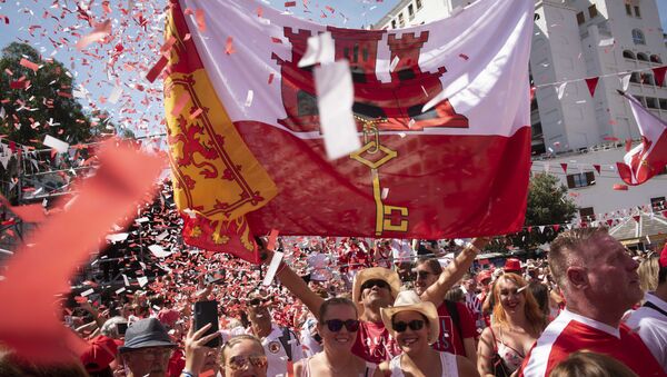 People gather during National Day celebrations in the British territory of Gibraltar on Tuesday Sept. 10, 2019. Gibraltar is still waiting to see how Britain's future departure from the European Union could affect Gibraltar. In the 2016 Brexit referendum vote, 96 percent of Gibraltarians voted for Britain to remain in the EU - Sputnik International