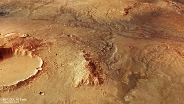 ESA's Mars Express orbiter has captured some stunning images of dry riverbeds on Mars - Sputnik International