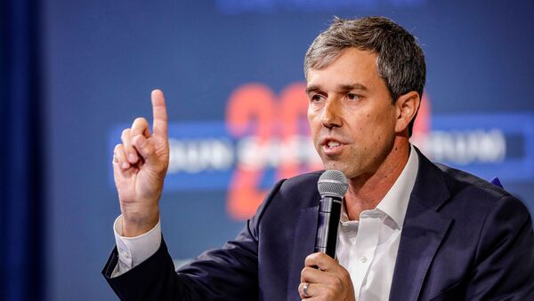 U.S. Democratic presidential candidate and former Texas Congressman Beto O'Rourke responds to a question during a forum held by gun safety organizations the Giffords group and March For Our Lives in Las Vegas, Nevada, U.S. October 2, 2019 - Sputnik International