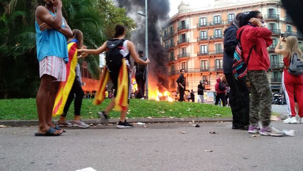 Riots in Barcelona - Sputnik International