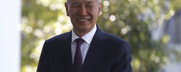 China's Vice Premier Liu He arrives at the West Wing for a meeting with President Donald Trump, Friday, Oct. 11, 2019, at the White House in Washington.  - Sputnik International