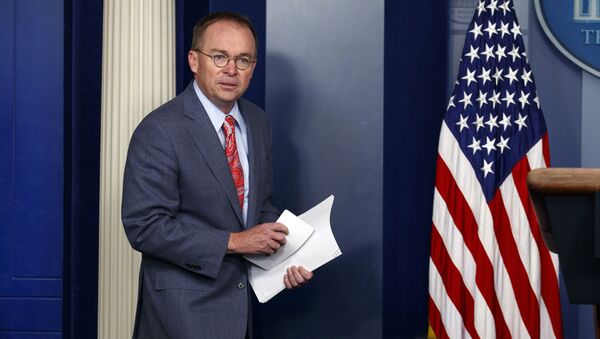 FILE - In this Thursday, Oct. 17, 2019, file photo, White House chief of staff Mick Mulvaney arrives to a news conference, in Washington - Sputnik International