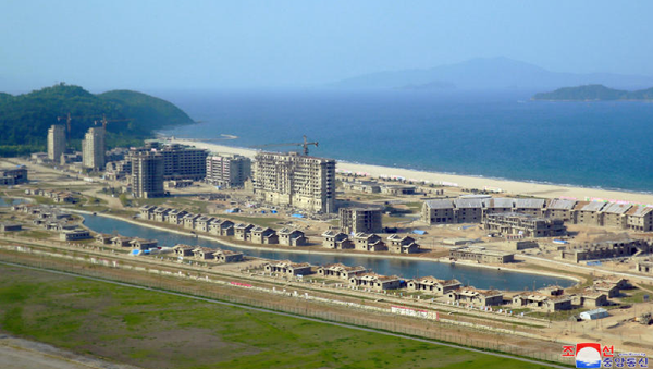 The Wonsan-Kalma Tourist Area under construction on DPRK's east coast - Sputnik International