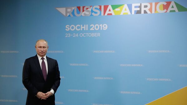 Russian President Vladimir Putin at Russia-Africa summit - Sputnik International