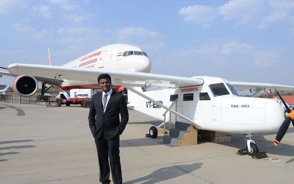 Amol Yadav is now planning to launch India's first aeroplane manufacturing company. // Photo / Madhur Surve - Sputnik International