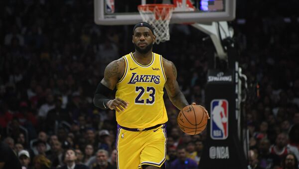 Oct 22, 2019; Los Angeles, CA, USA; Los Angeles Lakers forward LeBron James (23) dribbles the ball in the second half against the LA Clippers at Staples Center - Sputnik International