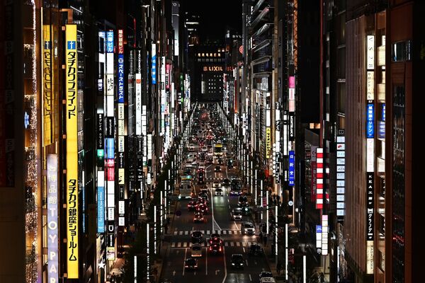 A general view shows Tokyo's Ginza district on October 23, 2019.  - Sputnik International