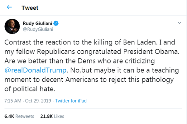 #BenLaden Trending as Trump's Lawyer Giuliani Makes Spelling Gaffe - Sputnik International