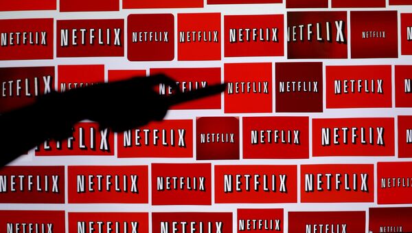 The Netflix logo is shown in this illustration photograph in Encinitas, California October 14, 2014. - Sputnik International
