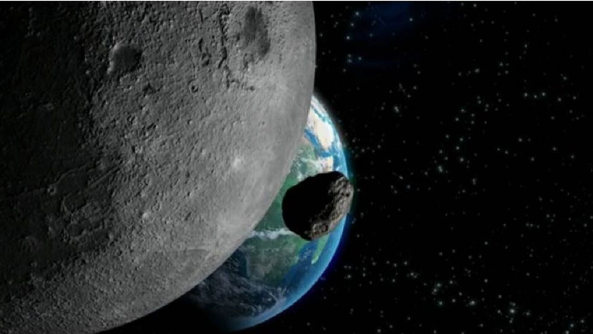Simulation of an asteroid heading towards earth - Sputnik International, 1920, 16.02.2022