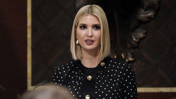 Ivanka Trump speaks to open a meeting of the President's Interagency Task Force to Monitor and Combat Trafficking in Persons (PITF), in the Eisenhower Executive Office Building, on the White House complex, Tuesday, Oct. 29, 2019, in Washington. - Sputnik International