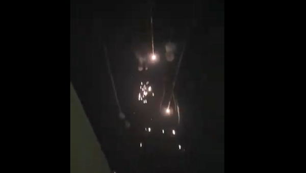 The Iron Dome system intercepts rockets fired from Gaza near the Israeli town of Sderot - Sputnik International