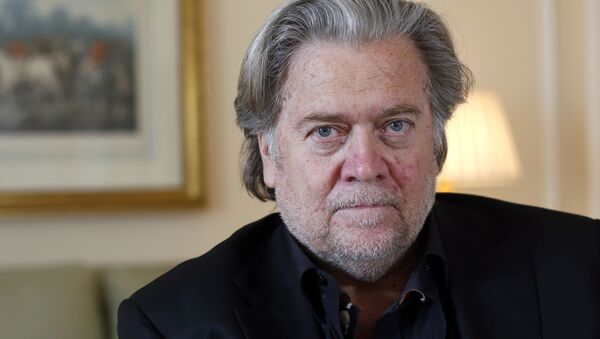 Former White House strategist Steve Bannon poses prior to an interview with The Associated Press, in Paris, Monday, May 27, 2019. - Sputnik International