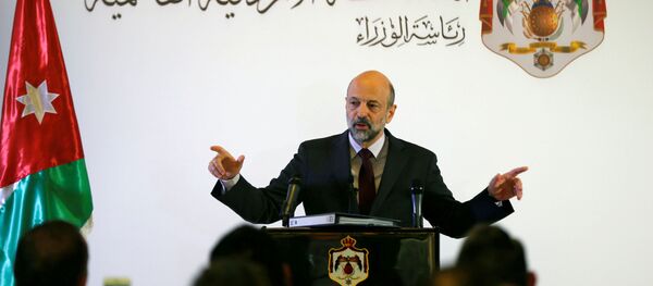 Jordan's Prime Minister Omar al-Razzaz speaks to the media during a news conference in Amman, Jordan April 9, 2019. Jordan's Prime Minister Omar al-Razzaz speaks to the media during a news conference in Amman, Jordan April 9, 2019. - Sputnik International