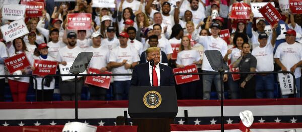 President Donald Trump speaks during a campaign rally in Lexington, Ky., Monday, Nov. 4, 2019 - Sputnik International