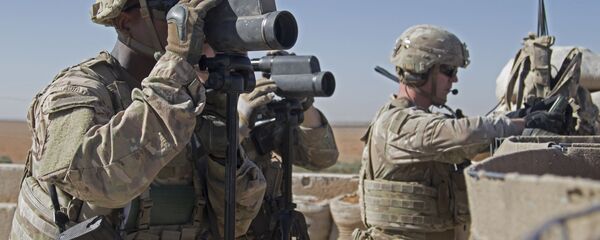 U.S. Army, soldiers surveil the area during a combined joint patrol in Manbij, Syria (File) U.S. Army, soldiers surveil the area during a combined joint patrol in Manbij, Syria (File) - Sputnik International