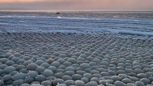 Ball ice in Stroomi beach - Sputnik International