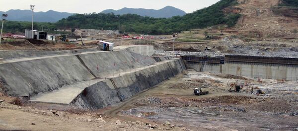 Construction work takes place, at the site of the Grand Ethiopian Renaissance Dam near Assosa, Ethiopia Construction work takes place, at the site of the Grand Ethiopian Renaissance Dam near Assosa, Ethiopia - Sputnik International