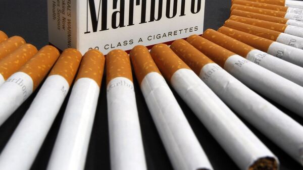 FILE - In this July 17, 2012 file photo, Marlboro cigarettes are displayed in Montpelie - Sputnik International