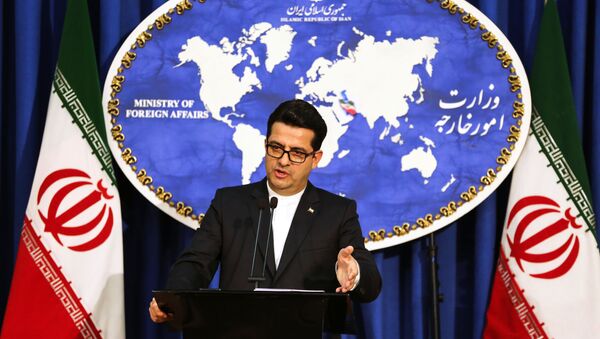 Abbas Mousavi, spokesman for Iran's Foreign Ministry, gives a press conference in the capital Tehran on May 28, 2019. - Sputnik International