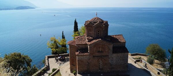 View on Ohrid lake in North Macedonia - Sputnik International