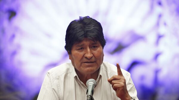 Bolivia's former President Evo Morales at a press conference at the Museum of Mexico City - Sputnik International