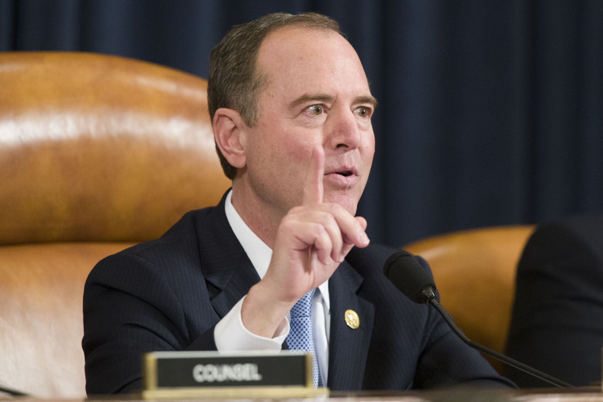 House Intelligence Committee Chairman Rep. Adam Schiff (D-CA) gives closing remarks during a hearing of the House Intelligence Committee on Capitol Hill in Washington, DC, on Wednesday, Nov. 13, 2019. - Sputnik International, 1920, 13.11.2021