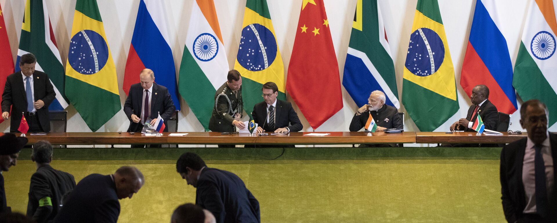 BRICS Leaders at the 11th Bloc's Summit in Brazil  - Sputnik International, 1920, 02.08.2023